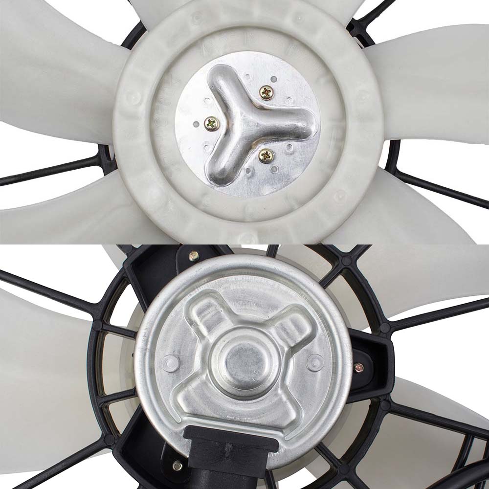 Brock Replacement Condenser Fan Assembly with Controller and Radiator Fan Assembly Set Compatible with 2007-2009 CR-V