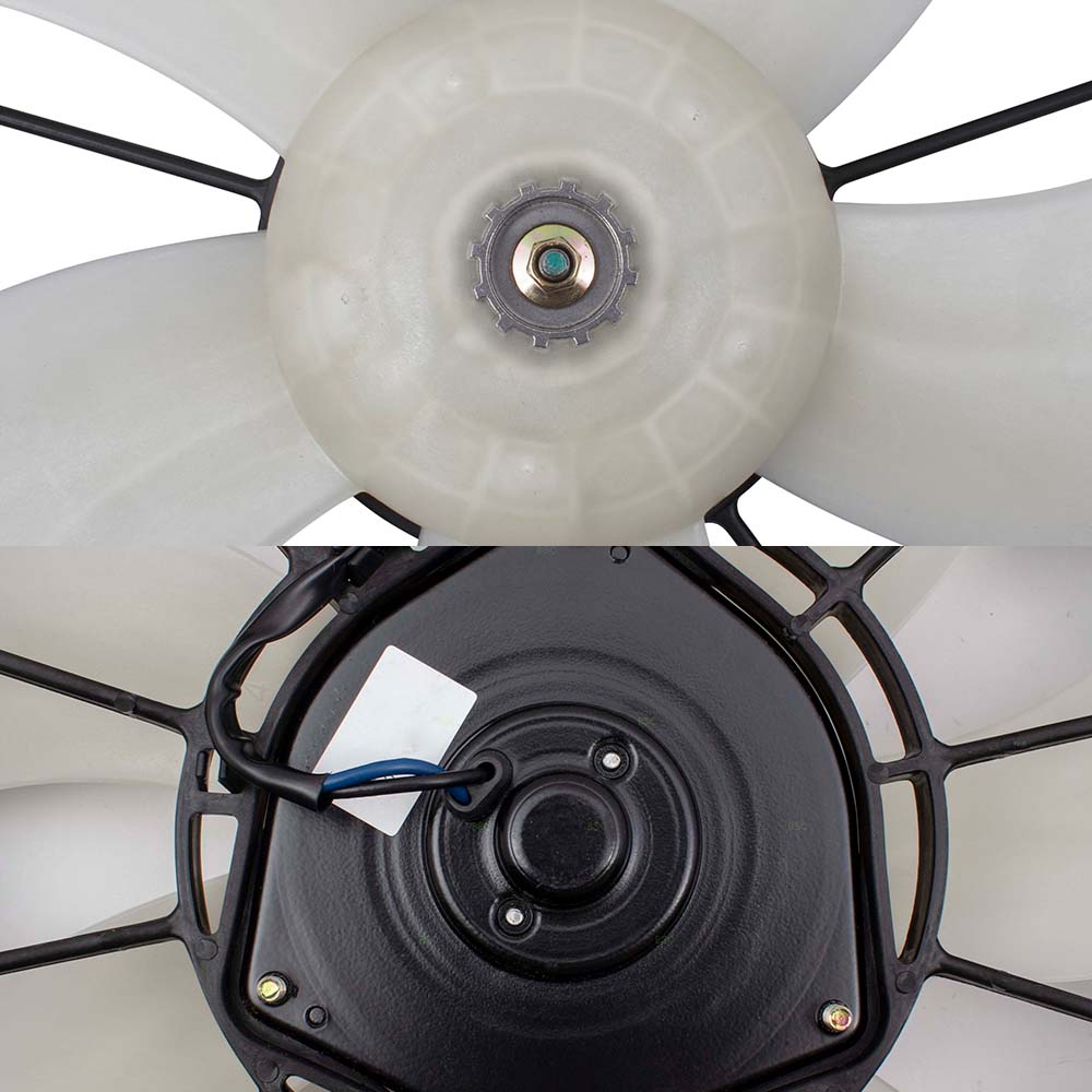 Brock Replacement Condenser Fan Assembly with Controller and Radiator Fan Assembly Set Compatible with 2007-2009 CR-V