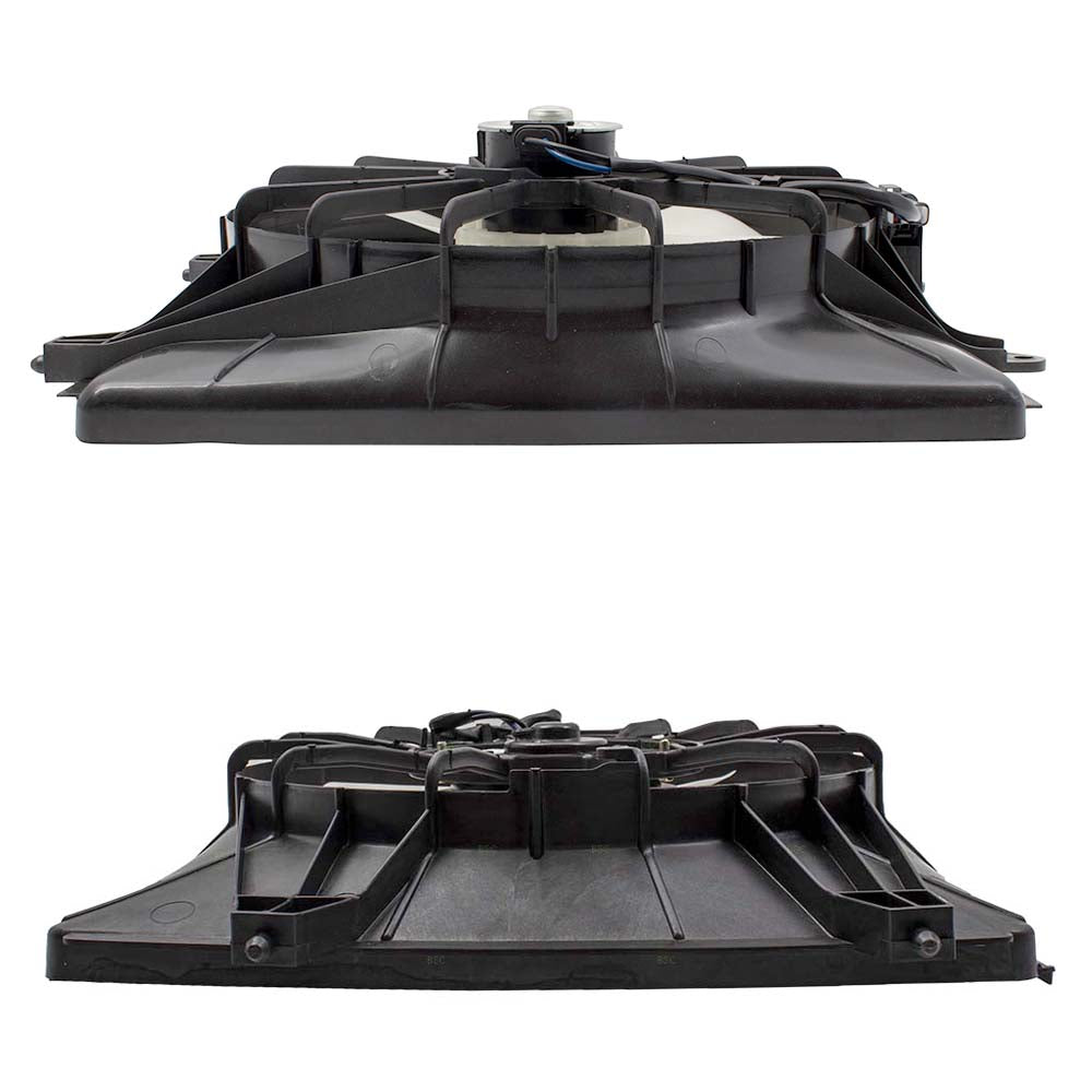Brock Replacement Condenser Fan Assembly with Controller and Radiator Fan Assembly Set Compatible with 2007-2009 CR-V