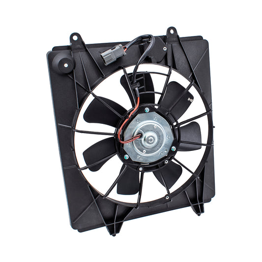 Brock Replacement A/C Cooling Condenser Fan Motor Assembly WITHOUT Controller Compatible with 07-09 CR-V 38615RZAA01 38616RZAA01 38611PNA0003