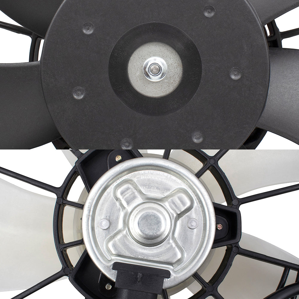 Brock Replacement Condenser Fan Assembly without Controller and Radiator Fan Assembly Set Compatible with 2007-2009 CR-V