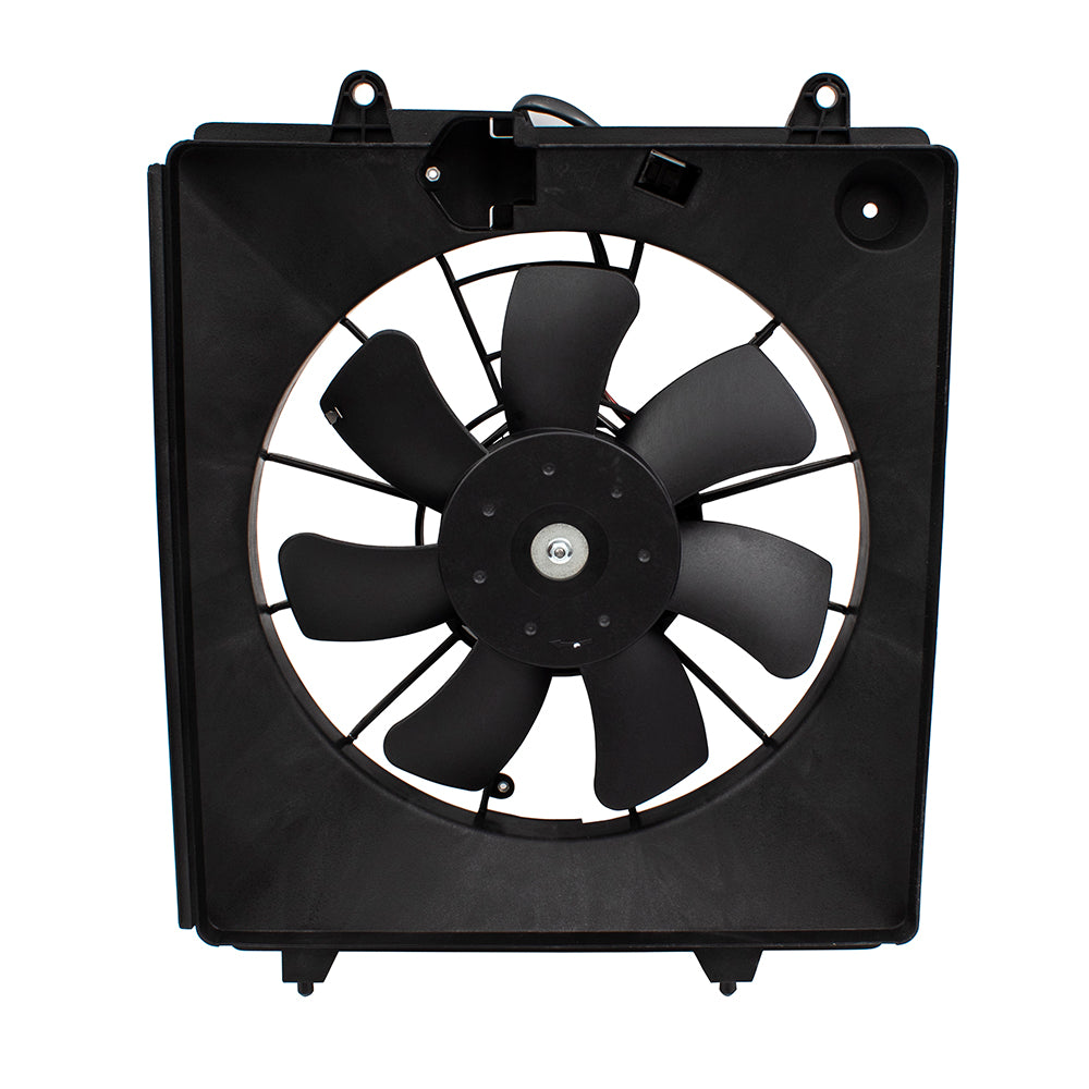Brock Replacement A/C Cooling Condenser Fan Motor Assembly WITHOUT Controller Compatible with 07-09 CR-V 38615RZAA01 38616RZAA01 38611PNA0003
