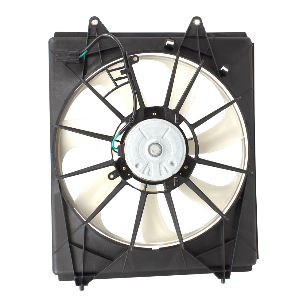 Brock Replacement Passengers A/C Condenser Cooling Fan Motor Right Assembly Compatible with 11-17 Odyssey 38611RV0A01 38616RV0A01