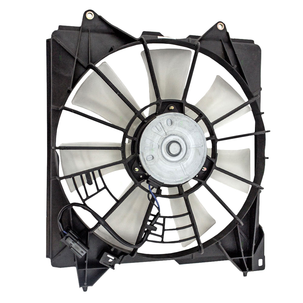 Brock Replacement Passengers Denso Type A/C Condenser Cooling Fan Motor Assembly Compatible with 08-12 Accord 09-14 TSX 12-15 Crosstour 2.4L 38611-R40-A01