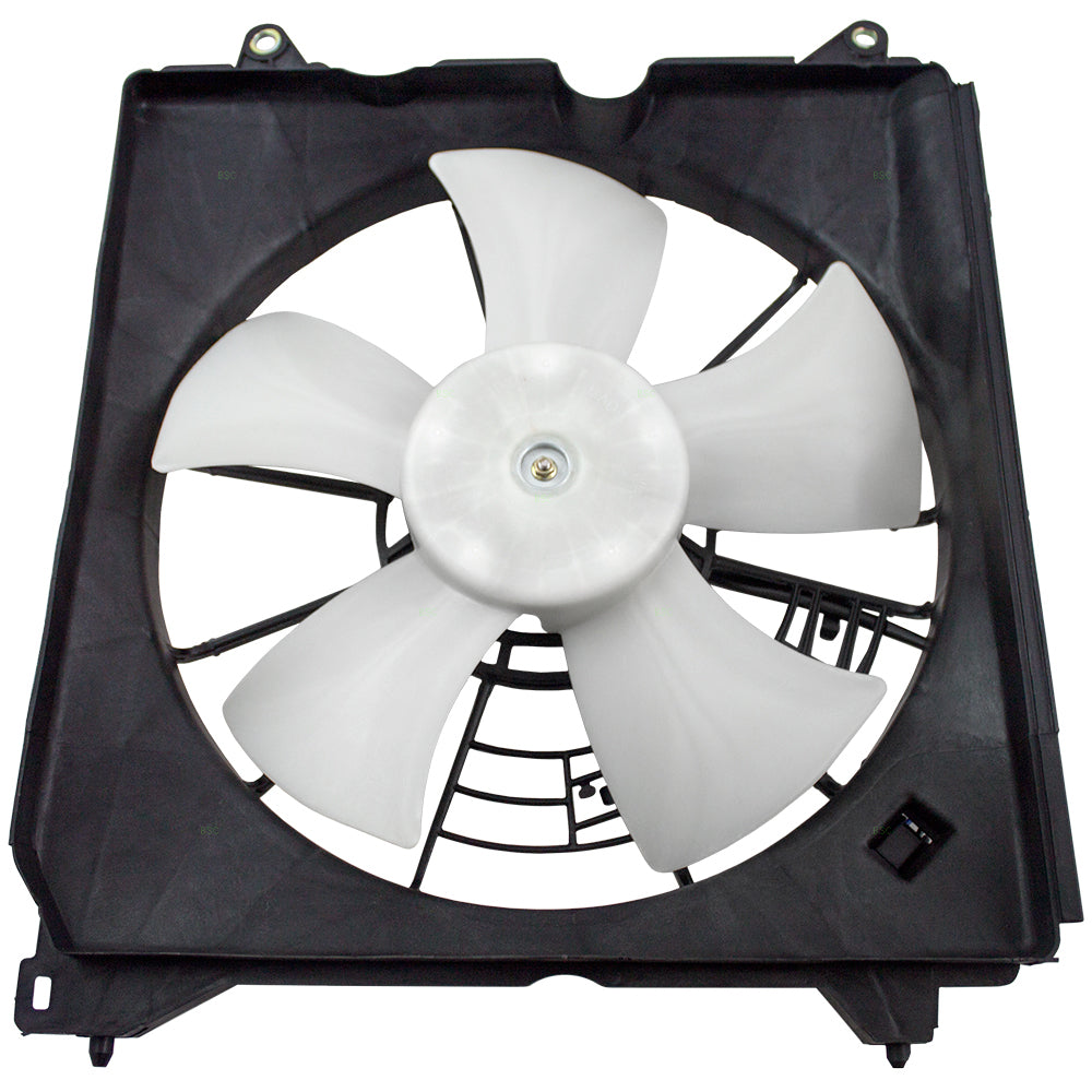Brock Replacement Drivers Radiator Cooling Fan with Motor Assembly Denso Type Compatible with 2013-2016 Accord 2.4L 3.5L 19020-RWK-J01 19015-5A2-A01