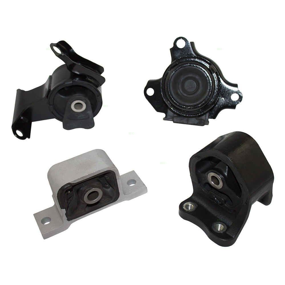 Brock Replacement 4 Piece Set Engine & Transmission Motor Mounts Kit Compatible with 02-06 CR-V 2.4L Automatic Transmission 50810-S7D-003