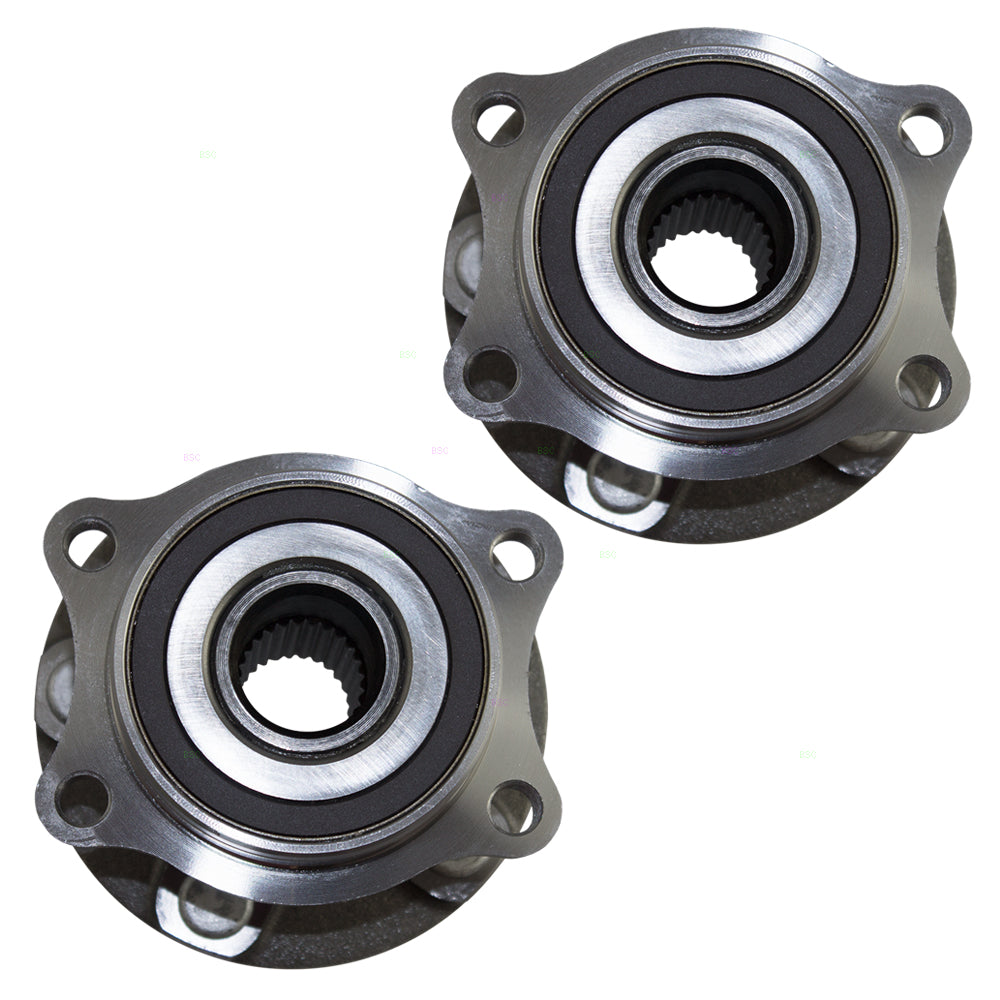 Brock Replacement Pair Set Rear Wheel Hub Bearings Compatible with FR-S BRZ Impreza Forester Legacy Outback SU003-00791