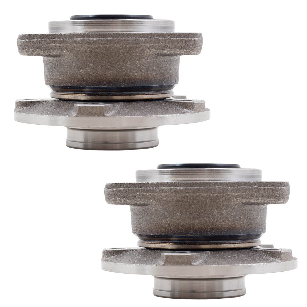 Brock Replacement Pair Rear Hubs & Wheel Bearings Compatible with 2003-2014 XC90