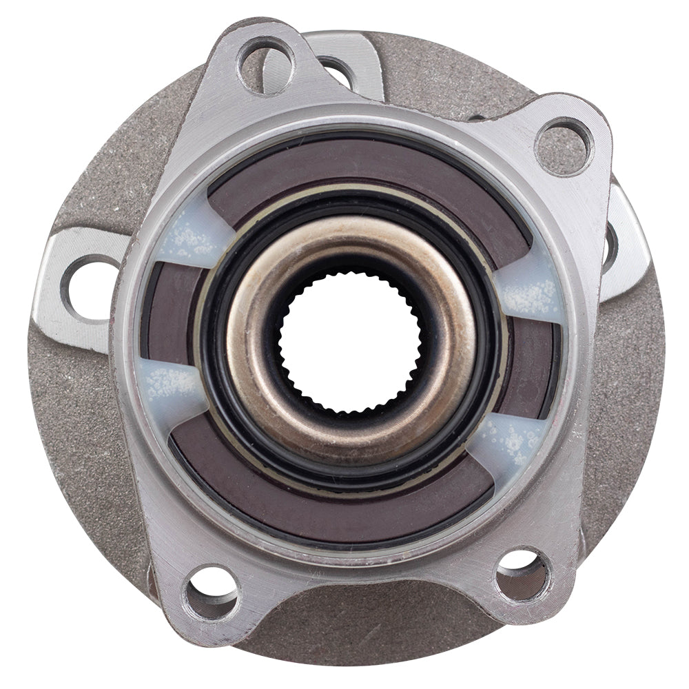 Brock Replacement Pair Rear Hubs & Wheel Bearings Compatible with 2003-2014 XC90