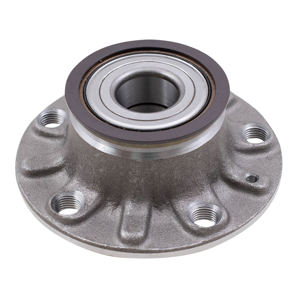 Brock Replacement Rear Hub with Wheel Bearing Assembly Compatible with 2006-2019 A3 with Front-Wheel Drive