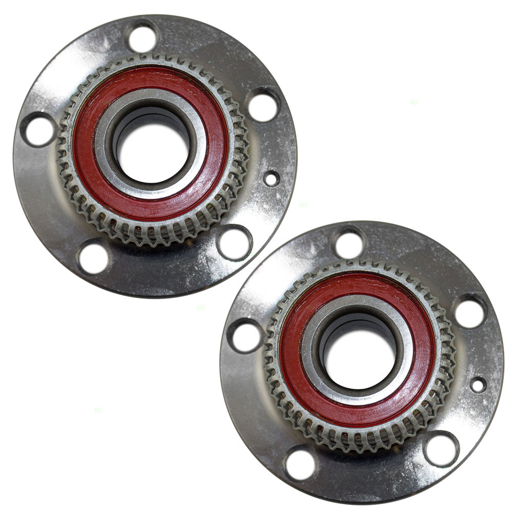 Brock Aftermarket Replacement Rear Driver Left Passenger Right Hub Bearing Assembly Set Compatible with 1998-2010 Volkswagen Beetle
