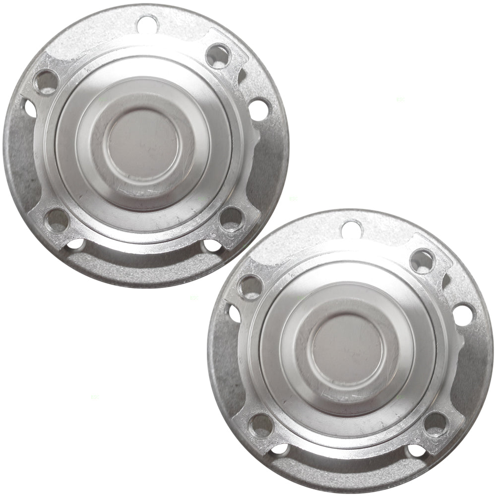 Brock Replacement Pair Set Front Wheel Hub Bearings Compatible with 2006-2013 3 Series w/ Rear-Wheel Drive 31 21 6 765 157 HA590162 513254