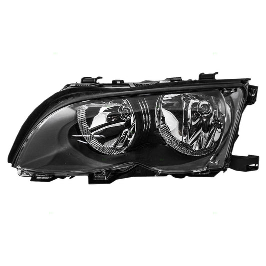 Headlight for 2002-2005 325i Sedan/Wagon w/o Chrome Trim for 2002-2005 325xi 63127165771 Left BM2502122