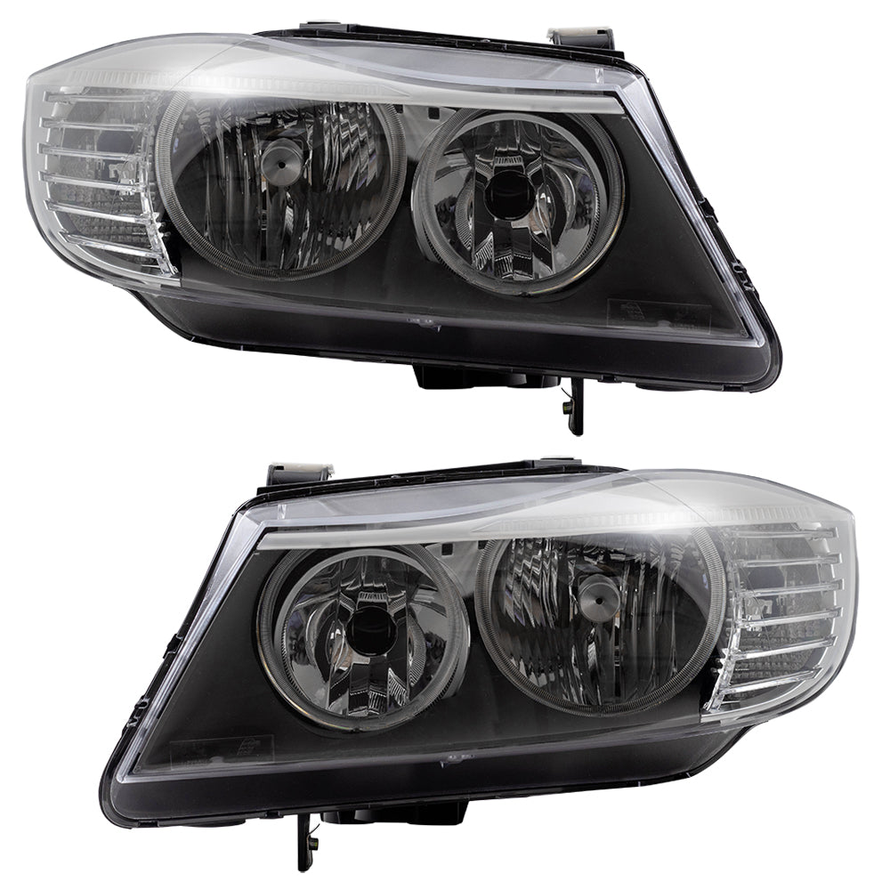 Headlight for 2009-2011 323i Sedan E90 Wagon E91 for 2009-2011 325i for 2009-2012 328i for 2009-2012 328i xDrive 63117202577 Set BM2518123