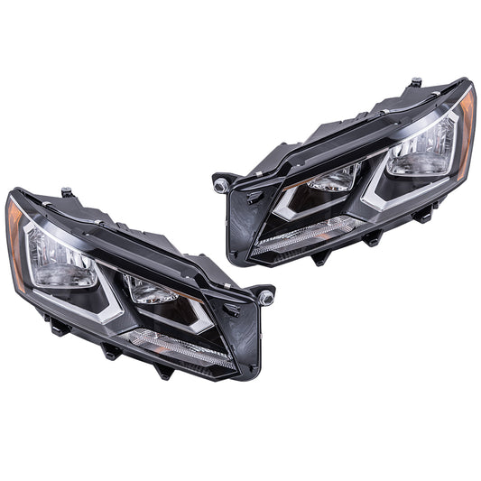 Brock 8221-0032LR Replacement Halogen Headlight Set