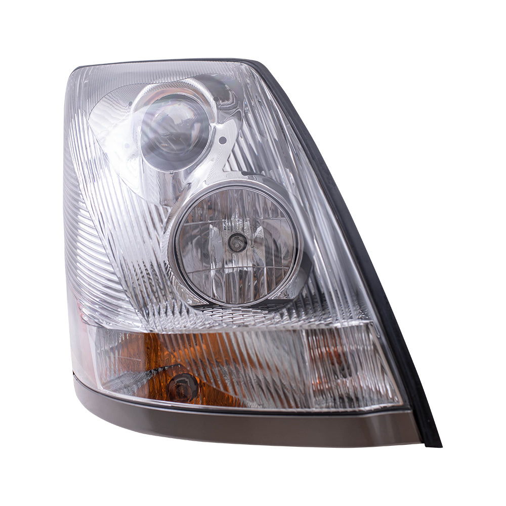 Headlight for 2004-2018 VNL w/ Chrome Bezel 2004-2018 VNM 2004-2004 VN Right