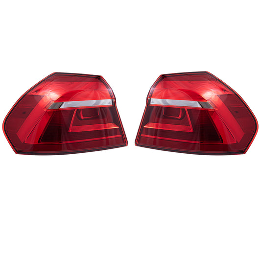Brock 8222-0023LR Replacement Tail Light Body Mounted Set