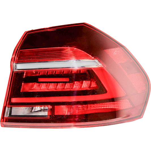 Brock 8222-0025R Passenger Side Right Combination Tail Light Assembly Body Mounted Compatible with 2017-2019 Volkswagen Passat With Halogen Headlights Built From 7/4/2016