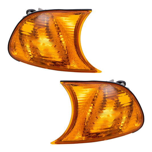 Park/Signal/Side Marker for 1999-1999 323i Coupe/Convertible Amber Lens for 1999-1999 328i 2001-2001 330Ci 2001-2001 325Ci 63126904299 Set BM2520106