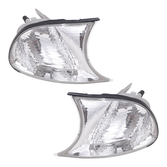 Park/Signal/Side Marker for 1999-1999 323i Coupe/Convertible Clear Lens for 1999-1999 328i 2001-2001 330Ci 2001-2001 325Ci 63126904307 Set BM2520108
