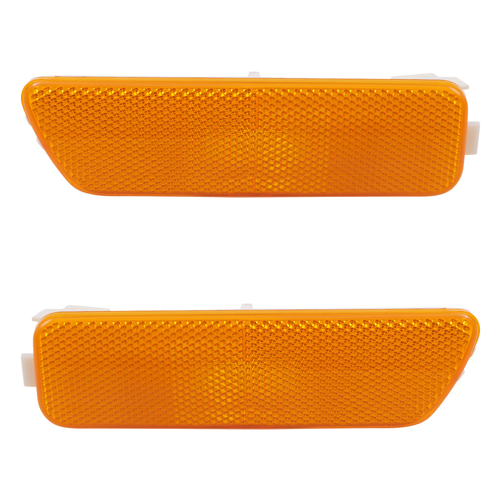 Brock Replacement Driver and Passenger Side Park Signal Marker Light Units Compatible with 1999-2006 Golf 2003-2005 GTI 1999-2005 A4 1999-2002 Cabrio 1JM945071 1JM945072