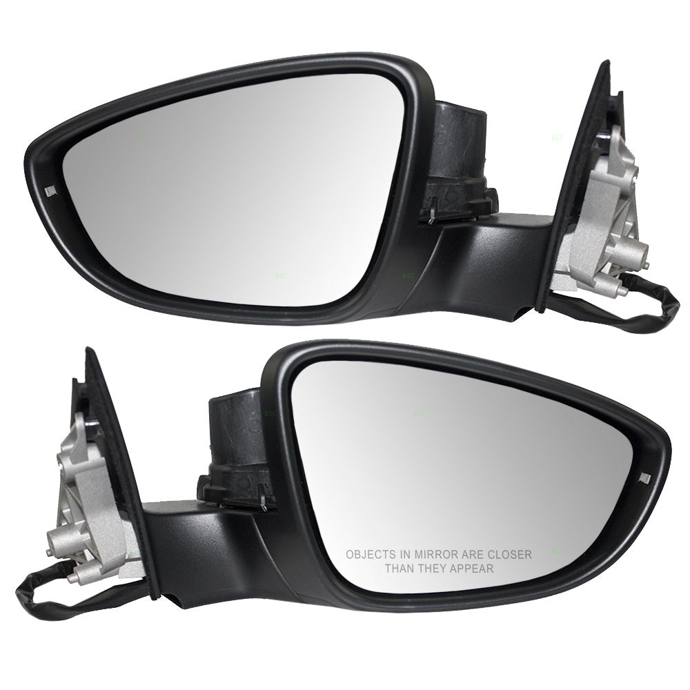 Power Mirror for 2012 Passat To 04/01/12 Turn Signal Indicator Heated 3C8857521B Set VW1320158