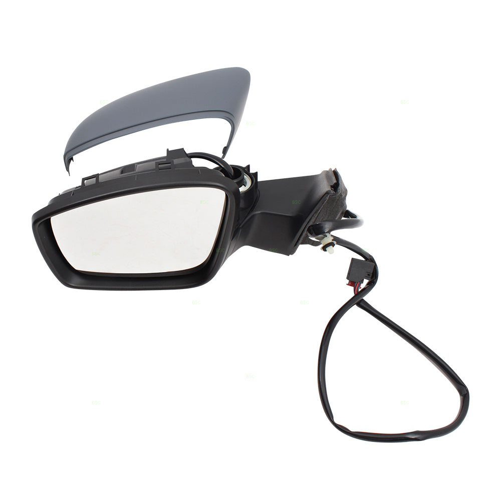 Power Mirror for 2012-2015 Passat From 04/02/12 Turn Signal Indicator Heated 561857507R9B9 Left VW1320144