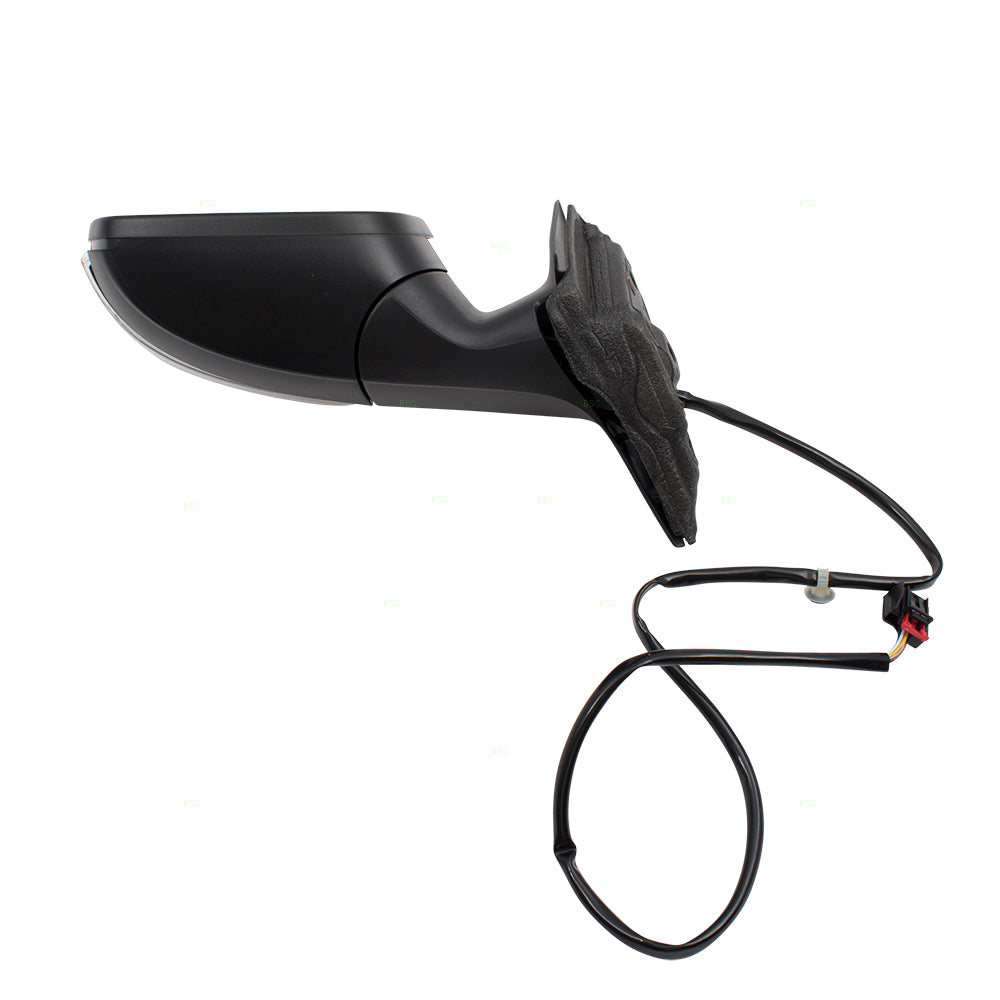 Power Mirror for 2012-2015 Passat From 04/02/12 Turn Signal Indicator Heated 561857507R9B9 Left VW1320144