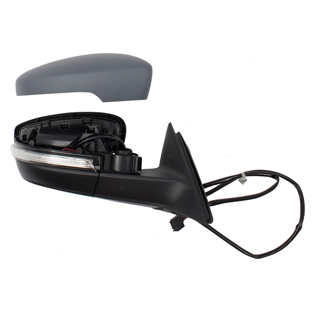 Power Mirror for 2012-2015 Passat From 04/02/12 Turn Signal Indicator Heated 561857508R9B9 Right VW1321144
