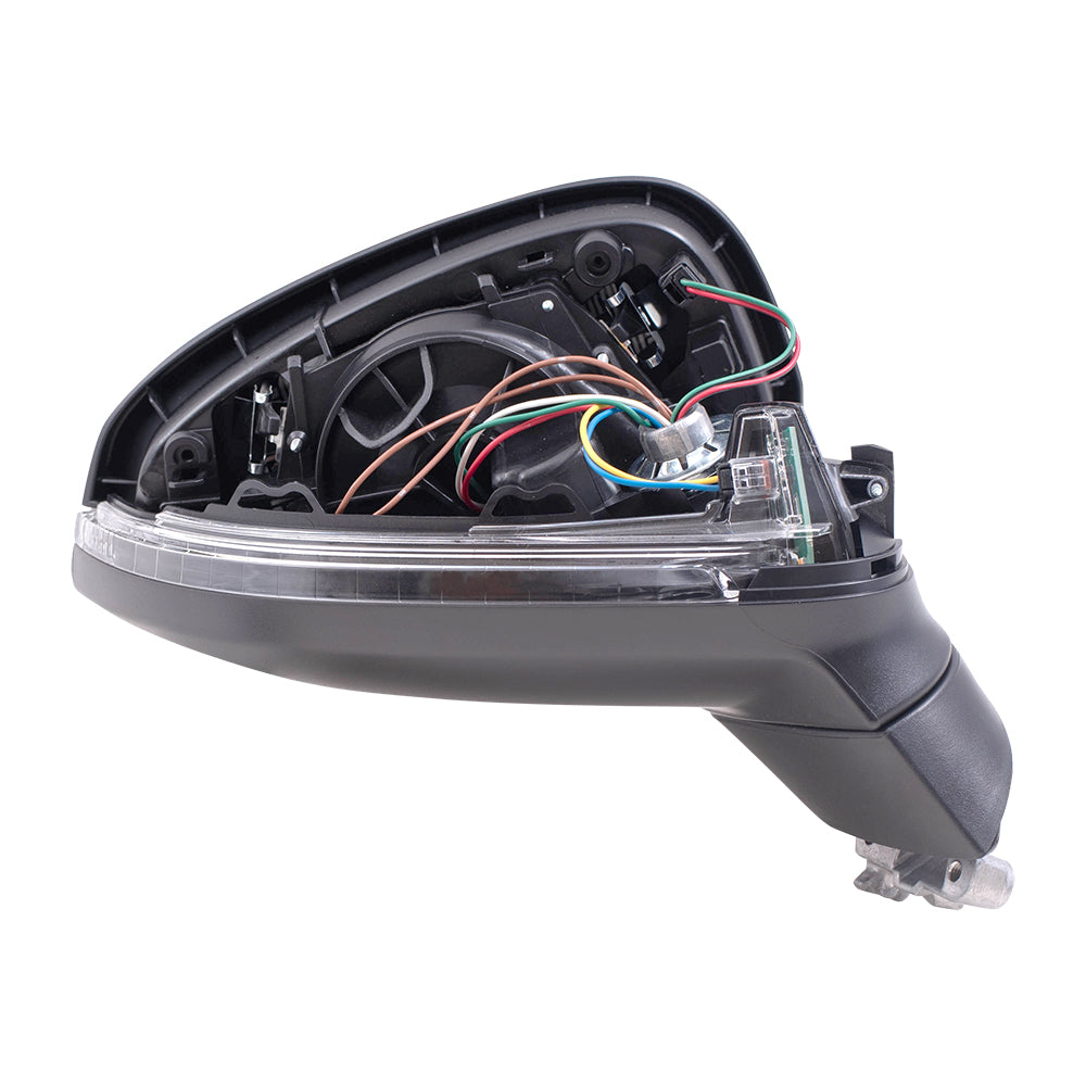 Brock Replacement Driver and Passenger Set Power Mirrors w/ Heat Signal Compatible with 17-19 A4 17-19 A4 Allroad 18-19 S4