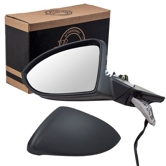 Power Mirror for 2015-2021 Golf Turn Signal Indicator Heated 2015-2021 GTI 2015-2019 Golf SportWagen 2017-2019 Golf Alltrack 5GM8575079B9 Left