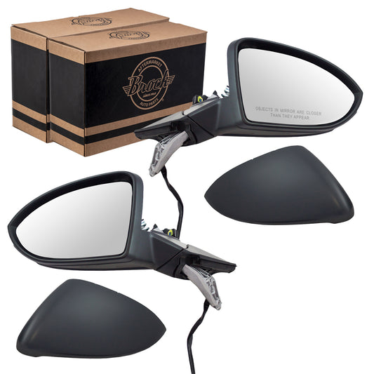 Power Mirror for 2015-2021 Golf Turn Signal Indicator Heated 2015-2021 GTI 2015-2019 Golf SportWagen 2017-2019 Golf Alltrack 5GM8575079B9 Set