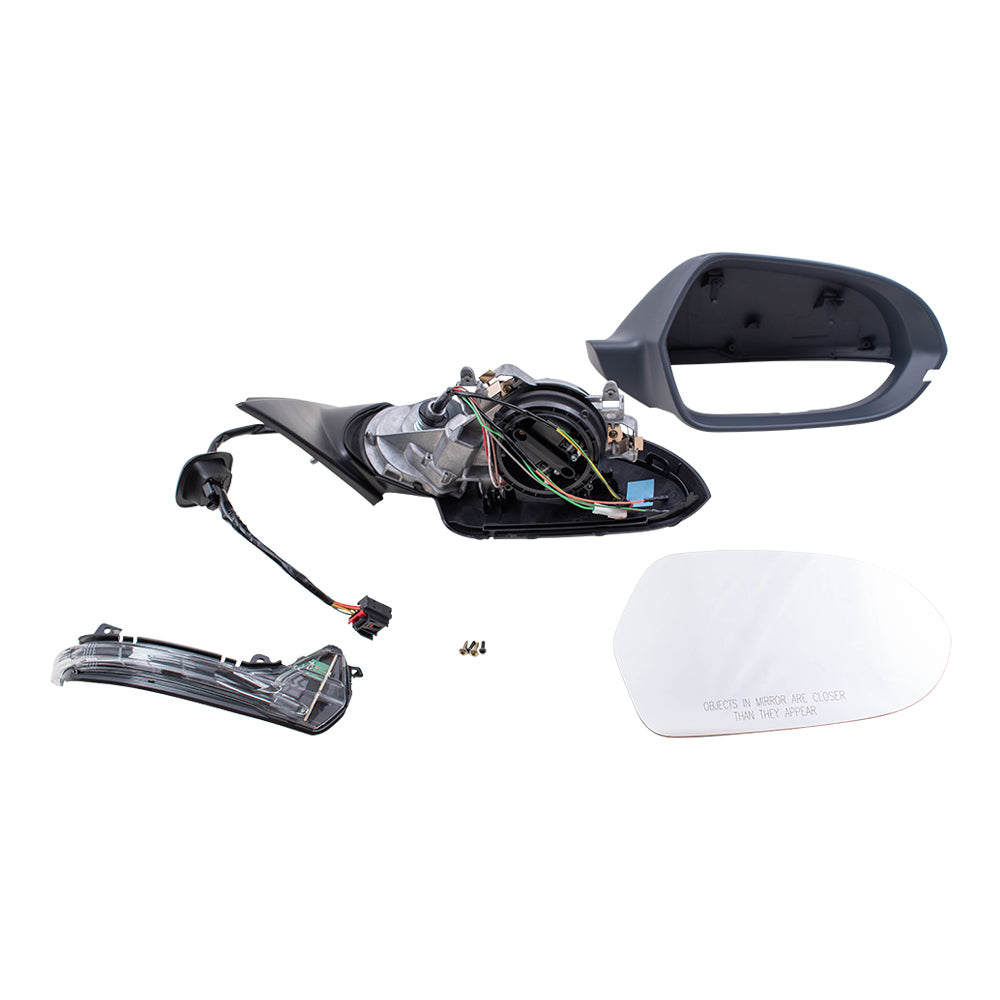 Power Mirror for 2012-2018 A6 From 11/7/11 Turn Signal Indicator Heated 4G1857410N01C Right