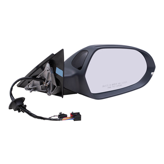 Power Mirror for 2012-2018 A6 Lane Change Assist From 11/7/11 Turn Signal Indicator Memory Heated Power Fold 4G1857410BB01C Right