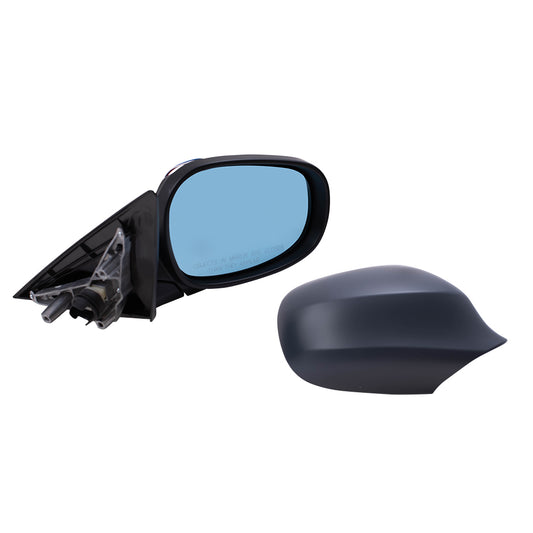 Power Mirror for 2009-2012 328i Wagon E91 Reverse Tilt-Blue Glass Memory Heated Power Fold for 2009-2012 328i xDrive 51167282568 Right BM1321146
