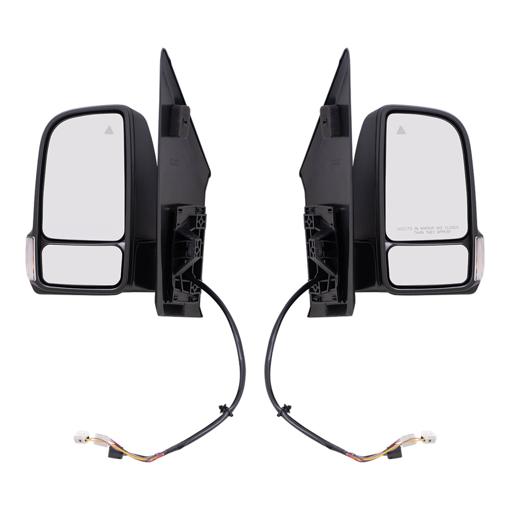 Power Mirror for 2019-2024 Sprinter 2500 Blind Spot Detection Turn Signal Indicator Heated Power Fold for 2019-2024 Sprinter 3500 9108111700 Set