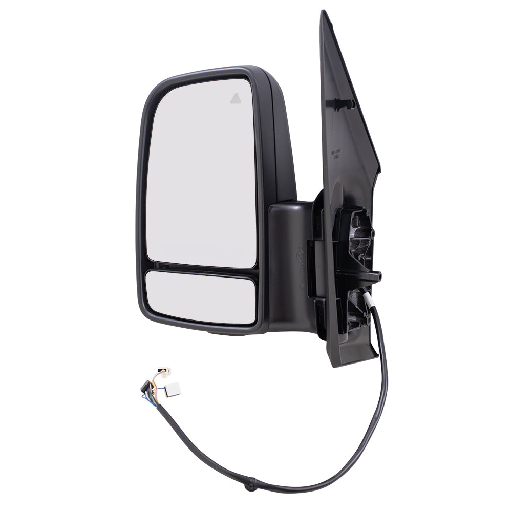 Power Mirror for 2019-2024 Sprinter 3500XD Short Arm Blind Spot Detection Turn Signal Indicator Heated for 2019 Sprinter 4500 9108107902 Left