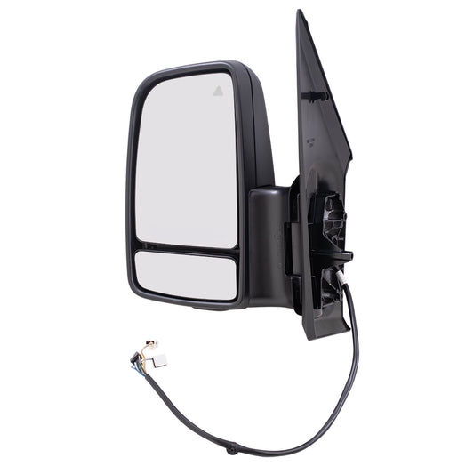 Power Mirror for 2019-2024 Sprinter 3500XD Short Arm Blind Spot Detection Turn Signal Indicator Heated for 2019 Sprinter 4500 9108107902 Left