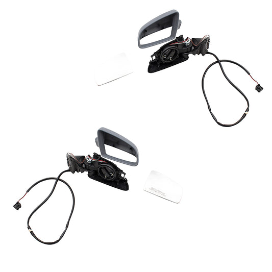 Power Mirror for 2002-2008 A4 Heated for 2004-2008 S4 for 2007-2008 RS4 8E0857507BGRU Set AU1320106