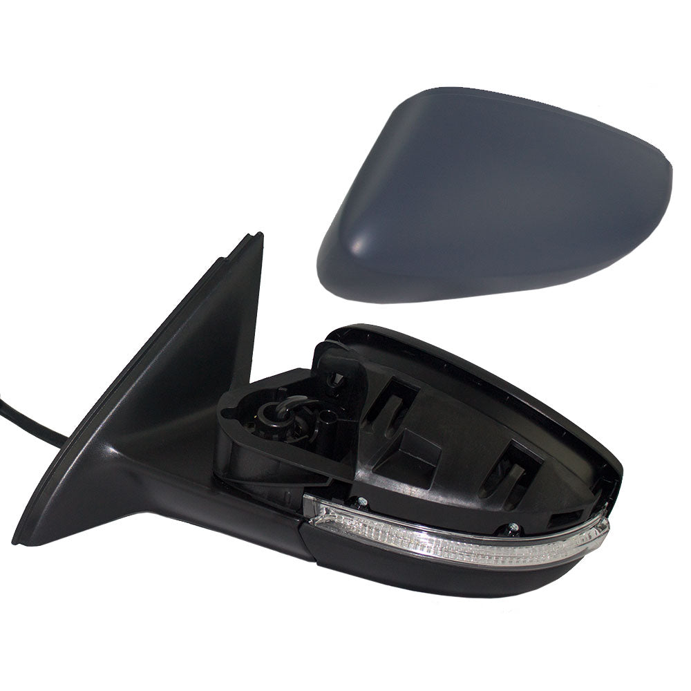 Power Mirror for 2011-2016 Jetta Sedan Turn Signal Indicator Heated 5C7857507E Left VW1320146