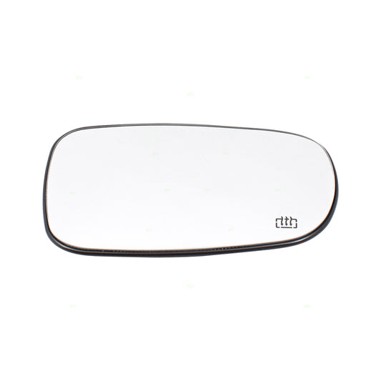 Brock Replacement Drivers Power Side View Mirror Glass with Base Heated compatible with 9-3 & 9-7 12795603