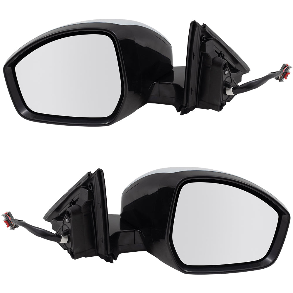 Brock Replacement Set Power Folding Mirrors Heated Compatible with 2014 2015 2016 2017 2018 2019 Range Evoque