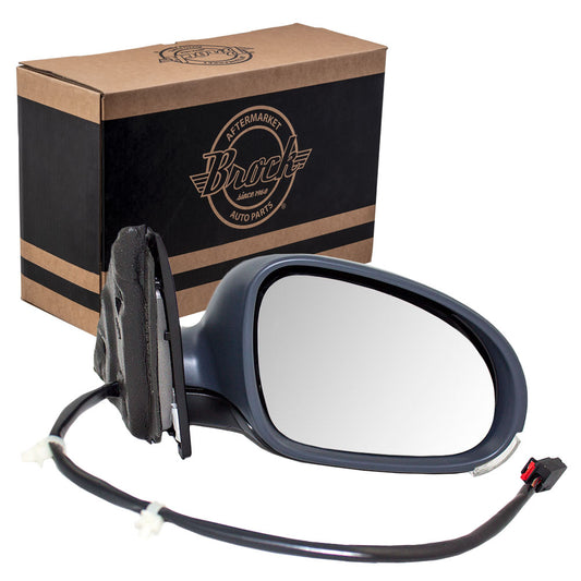 Power Mirror for 2005-2010 Jetta Sedan Turn Signal Indicator Puddle Lamp Heated 1K0857522A Right VW1321123