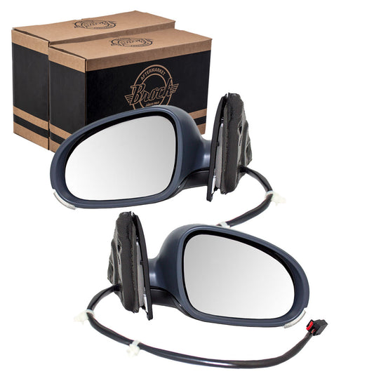 Power Mirror for 2005-2010 Jetta Sedan Turn Signal Indicator Puddle Lamp Heated 1K0857537GRU Set VW1320123