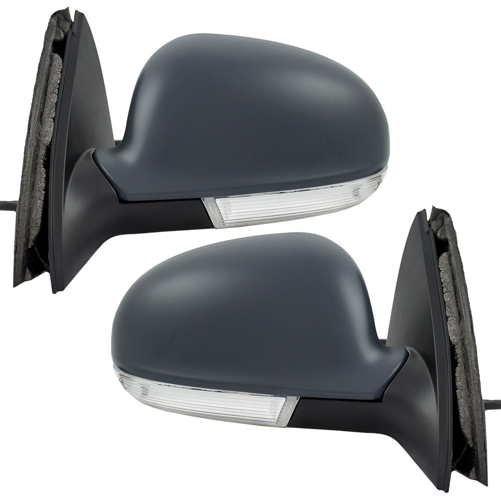 Power Mirror for 2005-2010 Jetta Sedan Turn Signal Indicator Puddle Lamp Heated 1K0857537GRU Set VW1320123