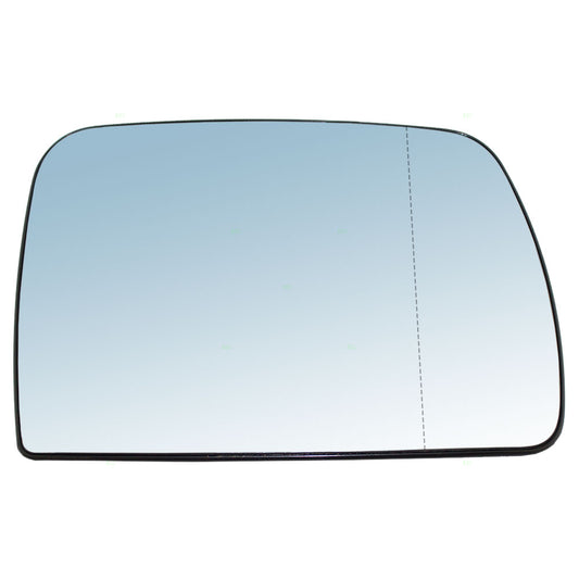 Brock Replacement Passengers Blue Tinted Mirror Glass compatible with 2000 2001 2002 2003 2004 2005 2006 X5 51168408810