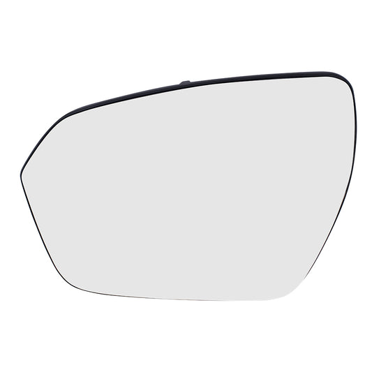 Brock Replacement Driver Mirror Glass with Base Heated Compatible with 2012-2019 Range Evoque