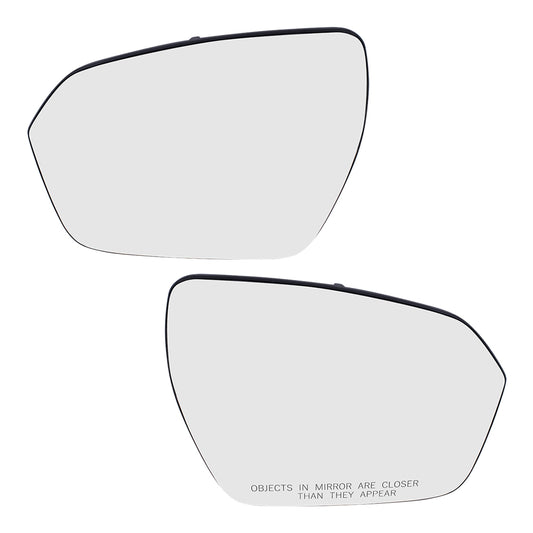 Brock Replacement Set Mirror Glass with Bases Heated Compatible with 2012-2019 Range Evoque