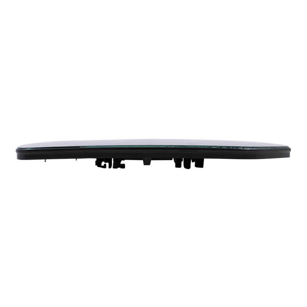 Brock Replacement Driver Mirror Glass with Base Heated Compatible with 2012-2019 Range Evoque