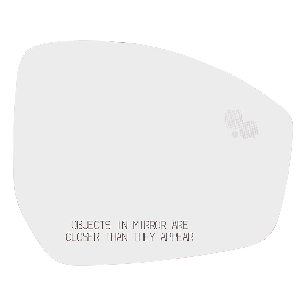 Brock Replacement Driver and Passenger Side Mirror Glass and Base w/Heat Compatible with 2017-2020 F-Pace